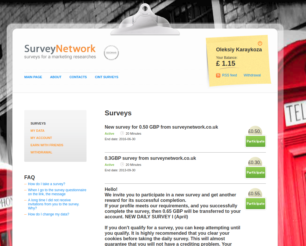 Survey Network